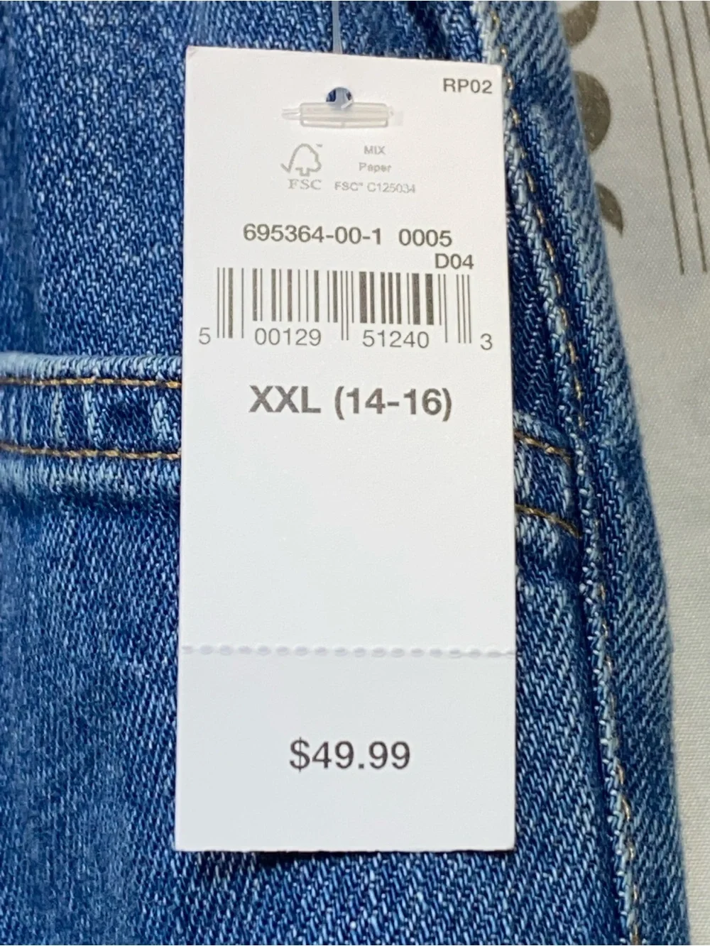 GAP Blue Elastic-Waist Wide-Leg Kids Jeans